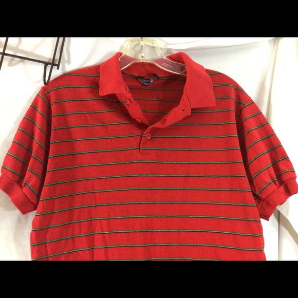 Mens Sz S/M SATURDAYS GENERATION Red Polo Shirt - Picture 4 of 8